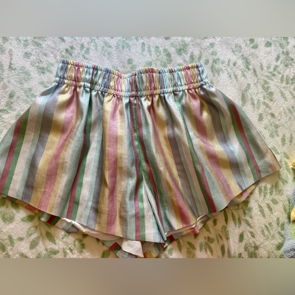 BCBG metallic Striped Pastel shorts multicolor - Picture 3 of 3